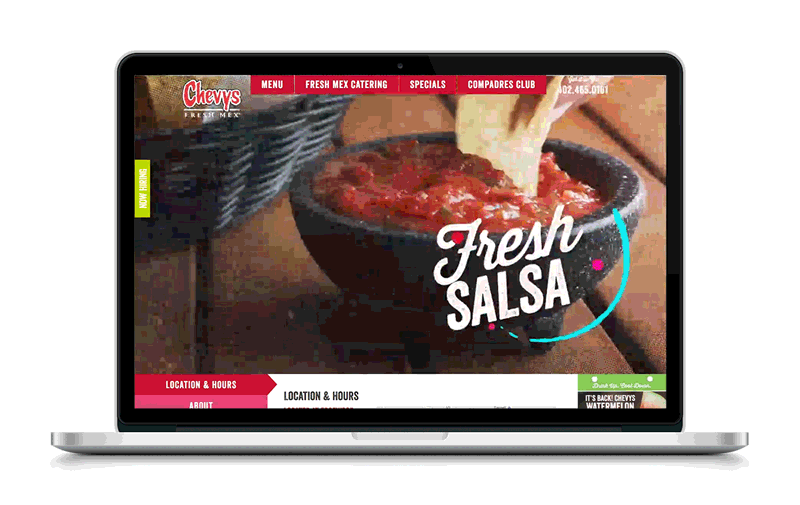 Chevys Fresh Mex Website Video Preview