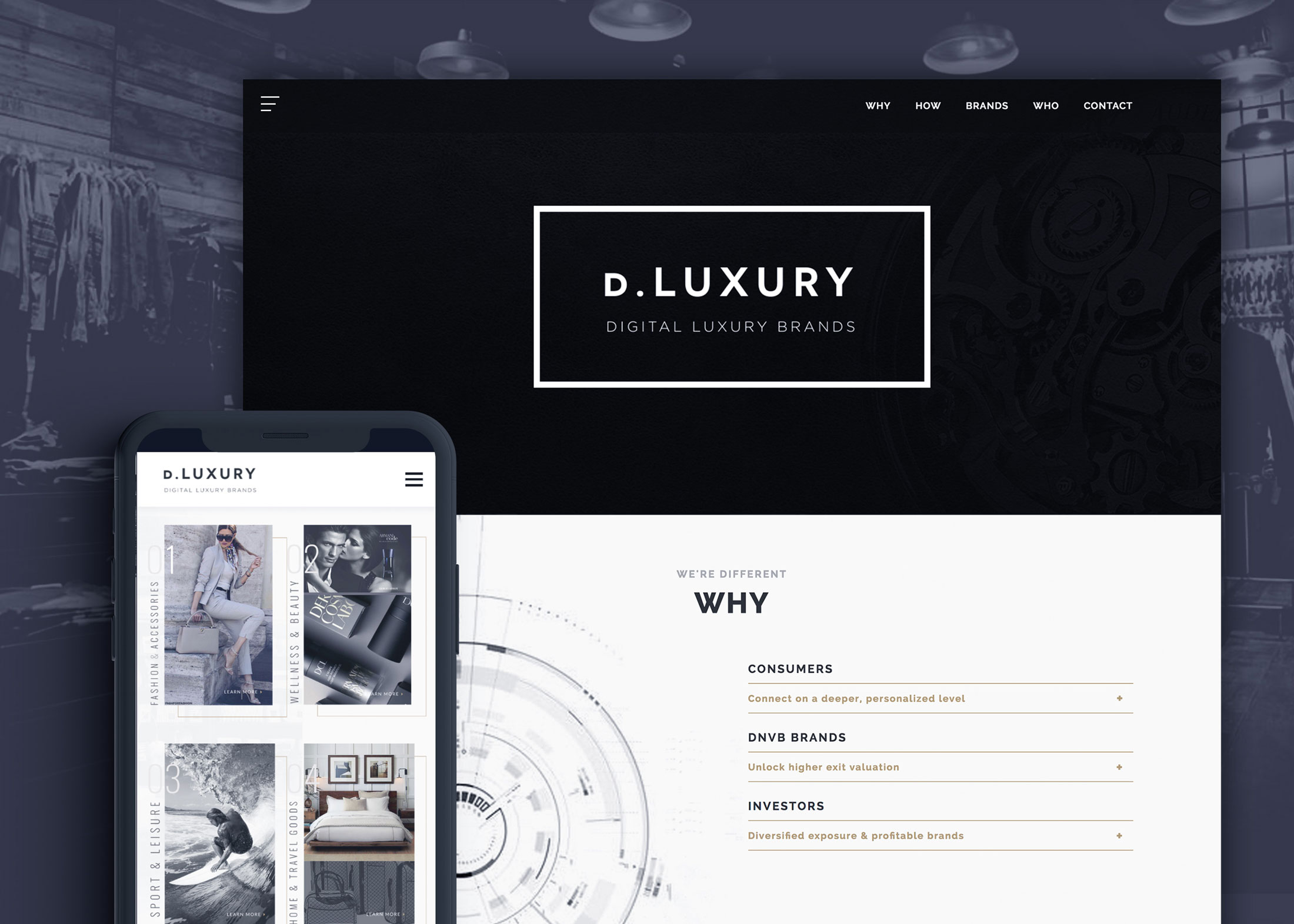 Digital Luxury Brands Website Web