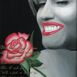Gwen Stefani Acrylic Painting Web