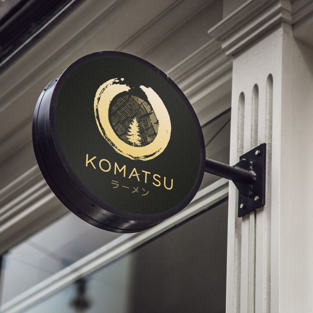 Komatsu Round Sign 