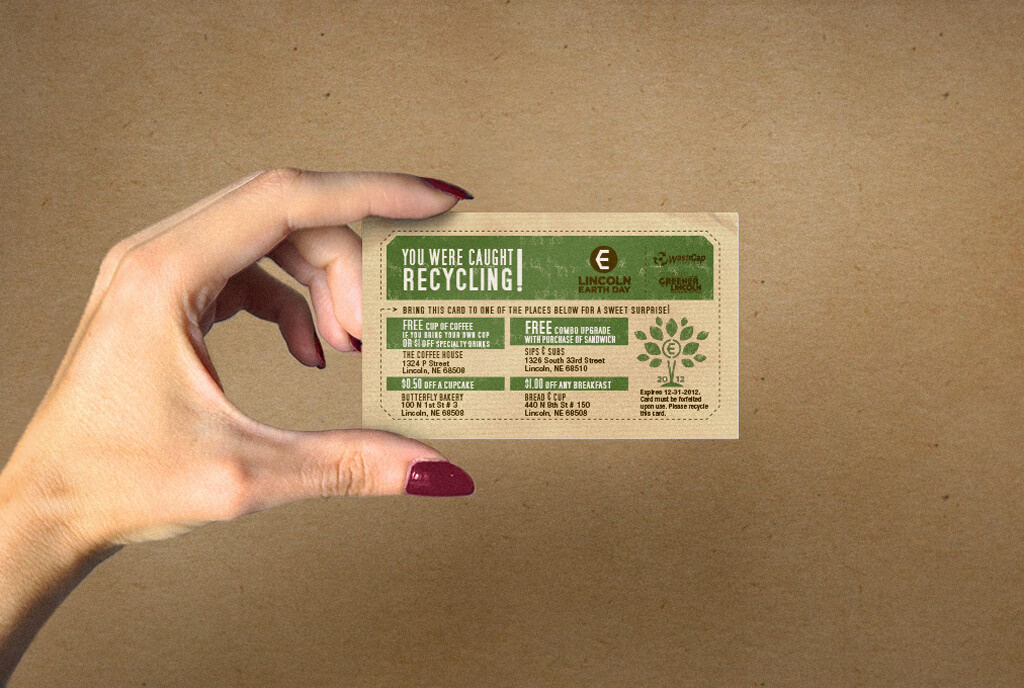 Lincoln Earth Day Recycling Card