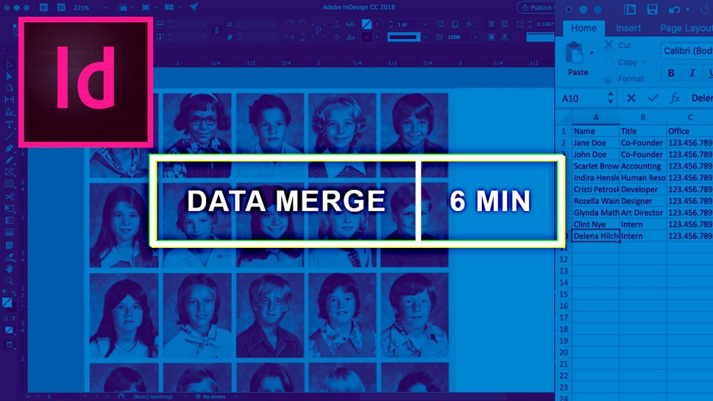 Data Merge Photos/Images Into Grid In InDesign Without Plugin ( Minute Video)