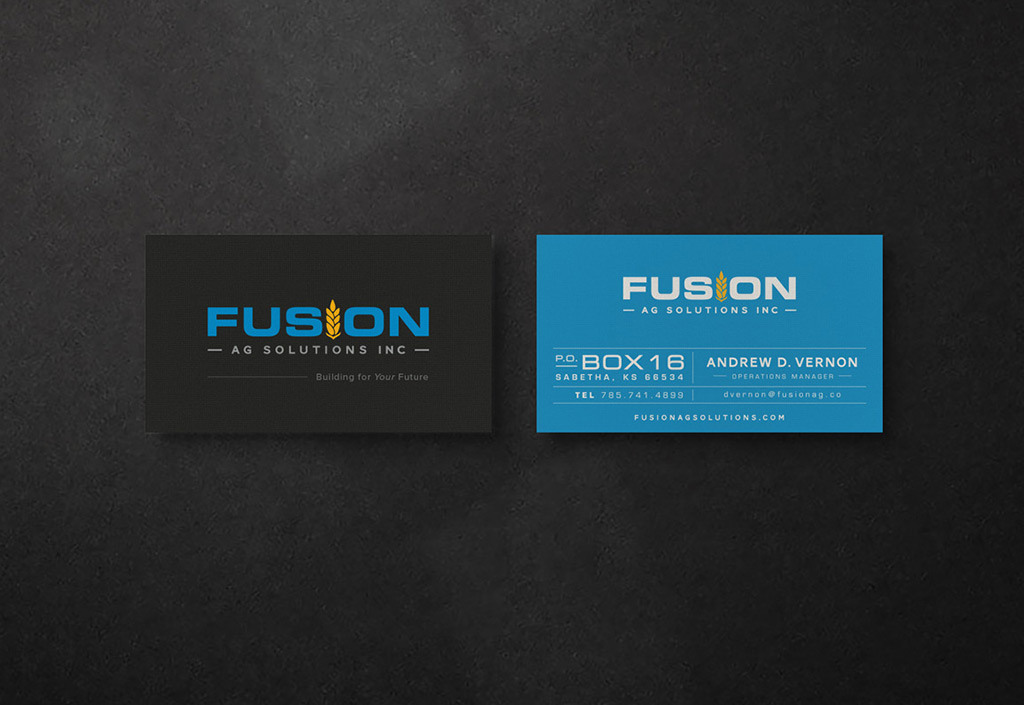 Fusion Ag Business Cards Feature