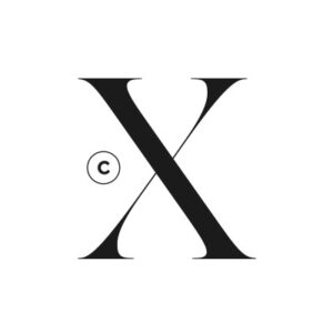 X Letter Logo Fashion Serif Elegant Luxury Monogram